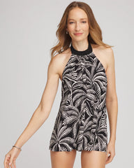 Chico's | Magicsuit® Hearts of Palm Swim Dress/ Black/Multi