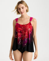 Chico's | Miraclesuit® Petali Rosa Dazzle Tankini/ Black/Multi