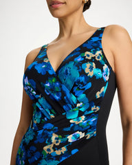 Chico's | Secret Garden Oceanus One Piece/ Black/Multi