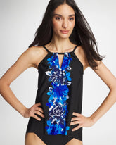 Chico's | Miraclesuit® Ombra Fiore Tankini/ Black/Multi