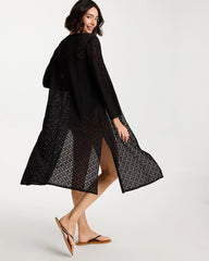 Chico's | Long Knit Swim Cover-Up/ Black