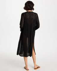 Chico's | Long Knit Swim Cover-Up/ Black