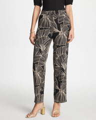 Chico's | Ginkgo Crepe Tapered Ankle Pants/ Black