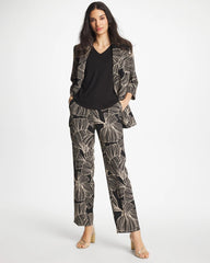 Chico's | Ginkgo Crepe Tapered Ankle Pants/ Black