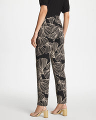 Chico's | Ginkgo Crepe Tapered Ankle Pants/ Black