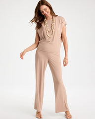 Chico's | Travelers™ Palm Embossed Knit Top/ Mocha Mousse