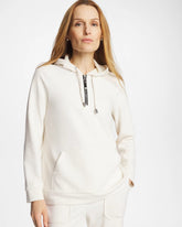 Chico's | Zenergy® Soft Waffle Hooded Top/ Cream