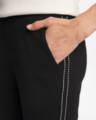 Chico's | Zenergy® Double-Knit Pick Stitch Ankle Pants/ Black