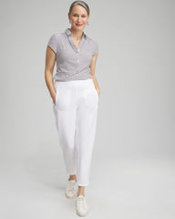 Chico's | Zenergy® UPF Ribbed Side Ankle Pants/ Alabaster