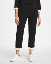 Chico's | Zenergy® Soft Caviar Bead Contrast Pants/ Black