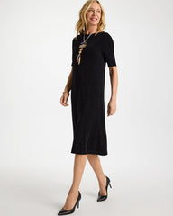 Chico's | Travelers™ Elbow Sleeve Dress/ Travelers Black