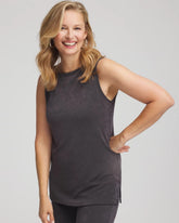 Chico's | Travelers™ Classic Side-Slit Tank/ Serene Gray