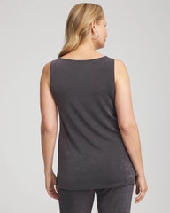 Chico's | Travelers™ Classic Side-Slit Tank/ Serene Gray