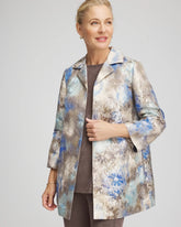 Chico's | Travelers™ Collection Watercolor Jacquard Jacket/ Walnut