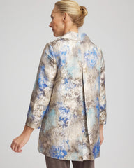 Chico's | Travelers™ Collection Watercolor Jacquard Jacket/ Walnut