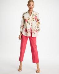 Chico's | No Iron™ Printed Stretch Shirt/ Hot Honeysuckle