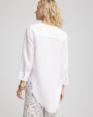 Chico's | No Iron™ Linen Tunic/ Optic White