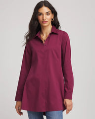 Chico's | No Iron™ Pocketed Tunic/ Deep Chianti