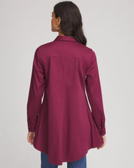 Chico's | No Iron™ Pocketed Tunic/ Deep Chianti