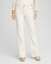Chico's | Petite Girlfriend Flared Leg Jeans/ English Cream