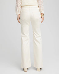 Chico's | Petite Girlfriend Flared Leg Jeans/ English Cream