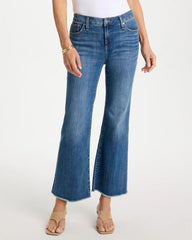 Chico's | Girlfriend Frayed Flared Jeans/ Jessamine Indigo