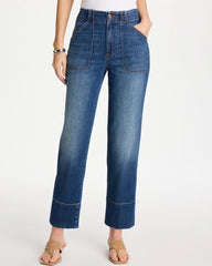 Chico's | Straight Utility Crop Jean/ Suki Indigo