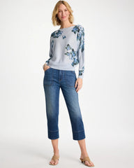 Chico's | Straight Utility Crop Jean/ Suki Indigo