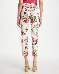 Chico's | Brigitte™ Slim Mari Bloom Crop/ Hot Honeysuckle