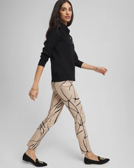 Chico's | Brigitte™ Golden Leaf Slim Ankle Pants/ Champagne Fizz