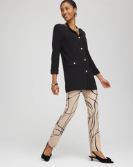 Chico's | Brigitte™ Golden Leaf Slim Full-Length Pants/ Champagne Fizz