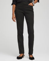 Chico's | Brigitte™ Slim Full-Length Jacquard Pants/ Black