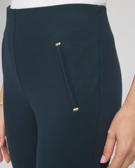 Chico's | Juliet Slim Trim Detail Ankle Pants/ Teal Shadow