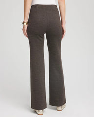 Chico's | Juliet Jacquard Full-Length Ponte Pants/ Black