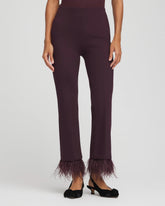 Chico's | Juliet Feathered Flared Cropped Pants/ Night Bloom
