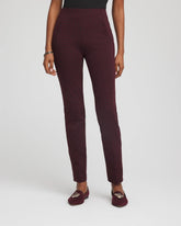 Chico's | Circle Jacquard Juliet Slim Ankle Pants/ Black
