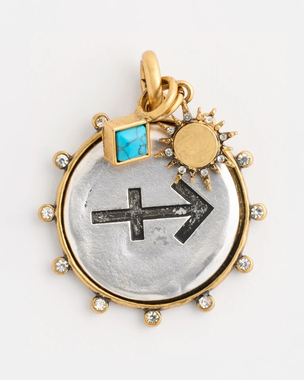 Chico's | Sagittarius Zodiac Charm Pendant/ Mixed Metals