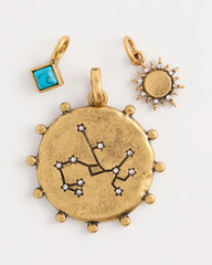 Chico's | Sagittarius Zodiac Charm Pendant/ Mixed Metals