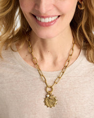 Chico's | Gemini Zodiac Charm Pendant/ Mixed Metals