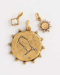 Chico's | Gemini Zodiac Charm Pendant/ Mixed Metals