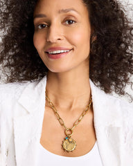 Chico's | Pisces Zodiac Charm Pendant/ Mixed Metals