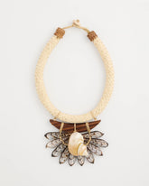 Chico's | Chico's x Romi Marina Pendant Bib Necklace/ Neutral