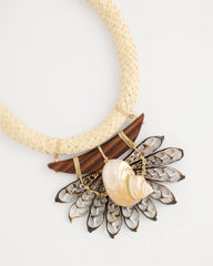 Chico's | Chico's x Romi Marina Pendant Bib Necklace/ Neutral