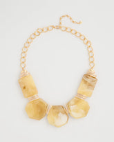 Chico's | Chico's Originals Neutral Stone Bib Necklace/ Neutral