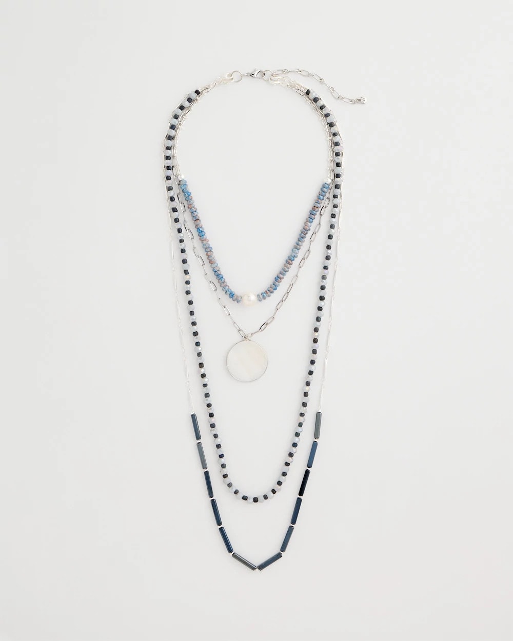 Chico's | Siren Pendant Layered Necklace/ Blue