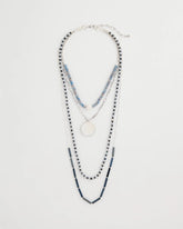 Chico's | Siren Pendant Layered Necklace/ Blue