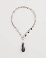 Chico's | Siren Teardrop Pendant Necklace/ Blue
