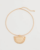 Chico's | White Enamel Collar Necklace/ Gold
