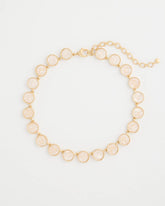 Chico's | Pearlescent Rounded Collar Necklace/ Gold