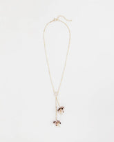Chico's | Tortoise Spider Lily Y-Necklace/ Neutral